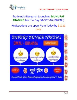 TradeIndia Research MUHURAT TRADING
