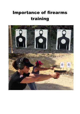 Importance of firearms training