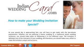 How to make your Wedding Invitation Special