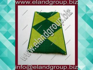 Dark Green and Yellow Diamond Regalia Ribbon