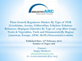 Plant Growth Regulators Market- plant growth a reflection of plant care; rising adoption of plant hormones.