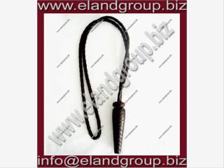 Dark Brown Braided Leather Sword knot