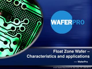 Float Zone Wafer – Characteristics and applications