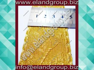 Gold Mylar Oak Leaf Lace