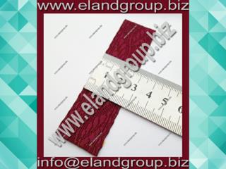 Oak Leaf - Burgundy Rayon Lace