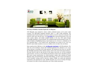 New Entry Of Modern Amenities Explore By Ats Rhapsody