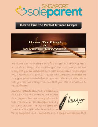 How to Find the Perfect Divorce Lawyer