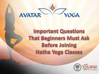 Important Questions That Beginners Must Ask Before Joining Hatha Yoga Classes