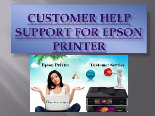 Reliable Customer Help Support For Epson Printer