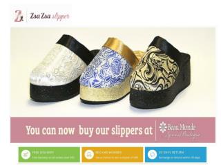 Buy luxurious womens slipper kansas at zsazsaslipper.com