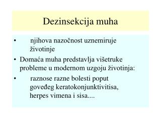 Dezinsekcija muha