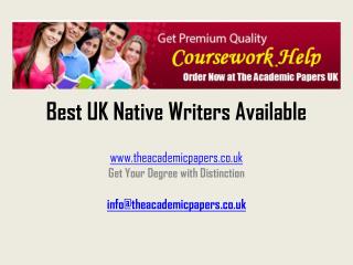 Get Best Coursework Writing Services from Expert Writers