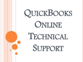 QuickBooks Online Technical Support