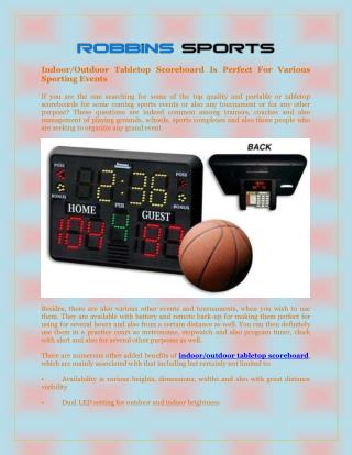 Indoor/Outdoor Tabletop Scoreboard Is Perfect For Various Sporting Events