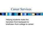 Career Services