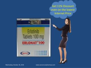 Get 11% Discount on Erlotinib 100mg