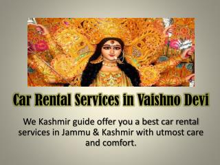 Delhi to vaishno devi car rental services