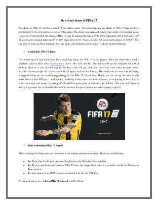 fifa17demodownload Online Presentations Channel fifa17demodownload Online Presentations Channel