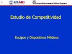 Estudio de Competitividad