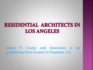 Residential Architects in Los Angeles