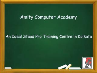 An Ideal Staad Pro Training Centre in Kolkata