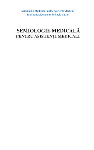 Simptomatologie medicala asistenti medicali