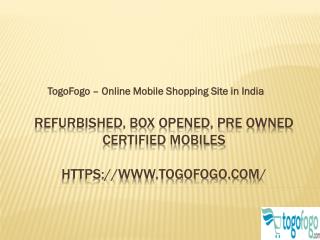 TogoFogo - Online Mobile Shopping in India