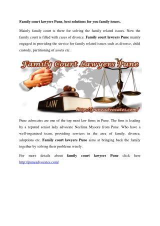 Family Court Lawyers Pune