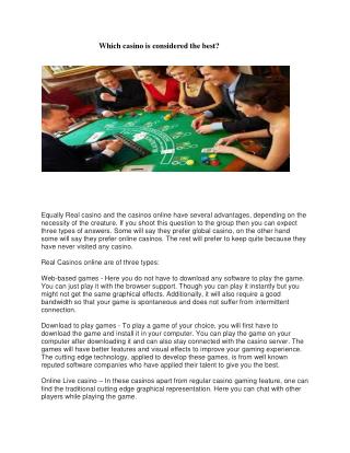 Which casino is considered the best?