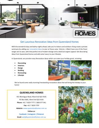 Get Luxurious Renovation Ideas from Queensland Homes