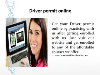 Driver permit online