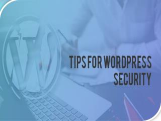 Tips for WordPress Security