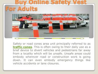 Buy Online Safety Vest For Adults