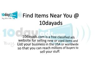 10dayads - Successful Classified Ads