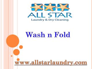 Wash n Fold - All Star Laundry