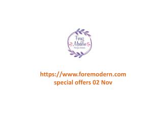 www.foremodern.com special offers 02 Nov