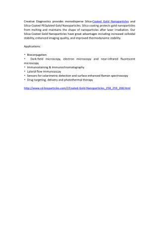 coated gold nanoparticles