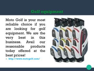 Golf equipment