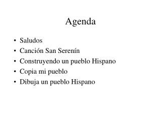 Agenda