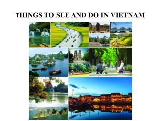THINGS TO SEE AND DO IN VIETNAM