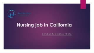 RN jobs California