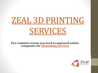 3D Printing Services Australia – Zeal 3D Printing Services