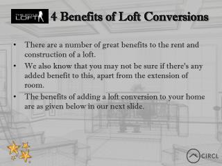 4 Benefits of Loft Conversions