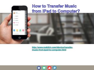 How to transfer music from ipad to computer?