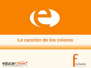 La canci ón de los colores