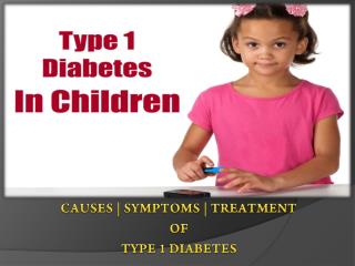 Type 1 diabetes in children