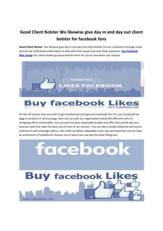 Purchase Facebook likes Easily