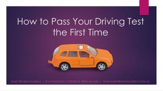 How to Pass Your Driving Test the First Time