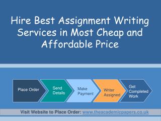 Hire Best Assignment Writing Services in Most Cheap and Affordable Price