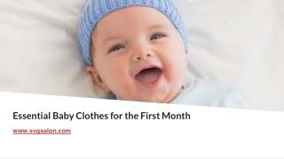 Essential Baby Clothes for the First Month